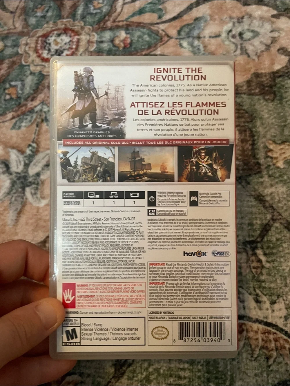 Assassin's Creed III Remastered - Nintendo Switch - White/Gray